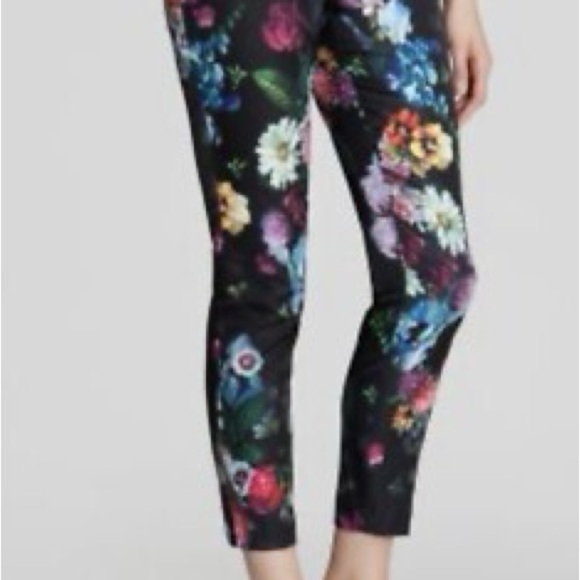 Ted Baker London Black Floral High Waist Women's Shorts - Picture 4 of 14